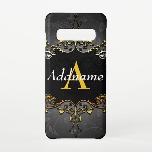 名前とイニシャルの追加 SAMSUNG GALAXYケース (裏面)