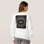 名前とイニシャルの追加 Tシャツ (裏面フル)