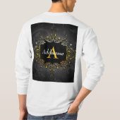 名前とイニシャルの追加 Tシャツ (裏面)
