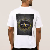 名前とイニシャルの追加 Tシャツ (裏面)