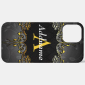 名前とイニシャルを記入 Case-Mate iPhoneケース (裏面 (横))
