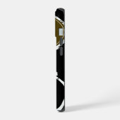 名前とイニシャル入り自転車 iPhone 15ケース (左側面)