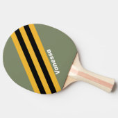 名前とオリーブストライプナイトライト 卓球ラケット (横)