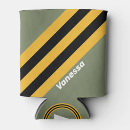 名前とオリーブストライプナイトライト 缶クーラー