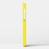 名前とカスタマイズモノグラムのトレンディーフォントオン黄色 Case-Mate iPhoneケース (裏面 / 左)