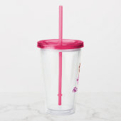 名前とカスタマイズ可能なバレエマグ – かわいいバレリーナ アクリルタンブラー (右)