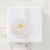 名前とキャップ付き卒業おめでとう フェイバータグ (箱)