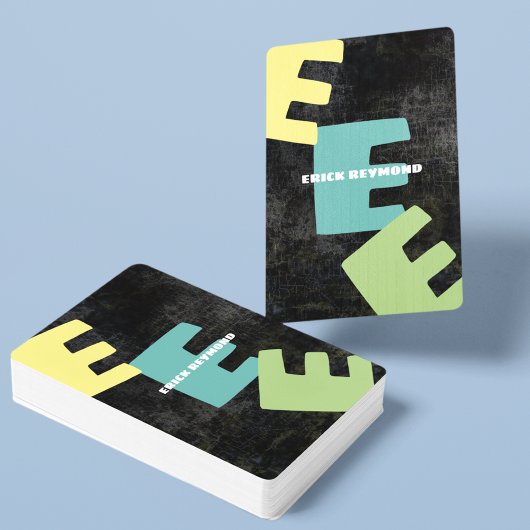 名前とクールイニシャルを持つトランプの作成 トランプ