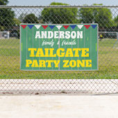 名前とサッカー場のテールゲートパーティー 横断幕 (インサイチュ)