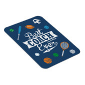 名前とスポーツ機器で最高のコーチ マグネット (右側)