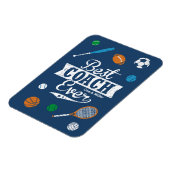 名前とスポーツ機器で最高のコーチ マグネット (左側)