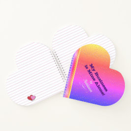 名前とタイトル付きピンクと金ゴールドの個人的な日記 ノートブック