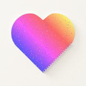 名前とタイトル付きピンクと金ゴールドの個人的な日記 ノートブック (裏面)