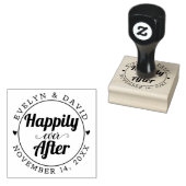 名前とデートの後で幸結婚福に ラバースタンプ (押印)