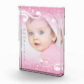 名前とデートの美しい女の子の写真 フォトブロック (右)