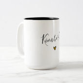 名前とハート ツートーンマグカップ (正面左)