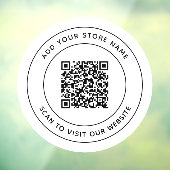 名前とビジネスWebサイトのQRコードの追加 ウィンドウサイン (シート3)