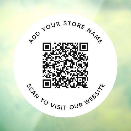 名前とビジネスWebサイトのQRコードの追加 ウィンドウサイン (シート3)