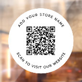 名前とビジネスWebサイトのQRコードの追加 ウィンドウサイン (シート2)