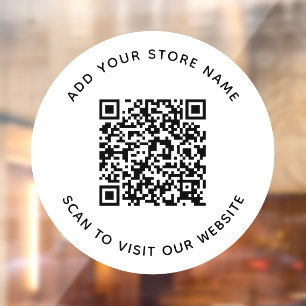 名前とビジネスWebサイトのQRコードの追加 ウィンドウサイン