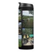 名前とフォトコラージュ熱タンブラー タンブラー (回転右)