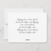 名前とメッセージのパーソナライズ， Peach シーズンカード (裏面)