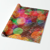 名前とメッセージの追加ハッピーバースデー ラッピングペーパー (アンロールド)