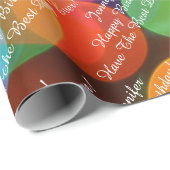 名前とメッセージの追加ハッピーバースデー ラッピングペーパー (ロールコーナー)