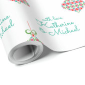 名前とメッセージの追加 |メリークリスマスオーナメント ラッピングペーパー (ロールコーナー)