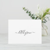 名前とメッセージをカスタマイズ（白） シーズンカード (スタンド正面)