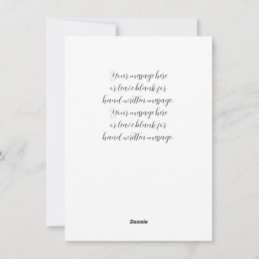 名前とメッセージを赤でカスタマイズ シーズンカード (裏面)