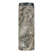 名前とモノグラムの化石の石灰岩 タンブラー (裏面)