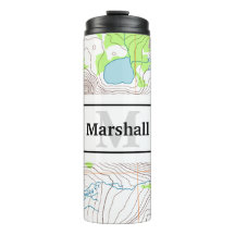 名前とモノグラムの地形図