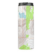 名前とモノグラムの地形図 タンブラー (裏面)