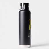 名前とモノグラムウォーターボトル | 黒カスタマイズ色 ウォーターボトル (右面)
