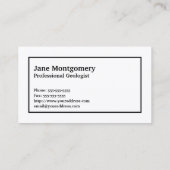 名前とモノグラム付きカリフォルニア砂漠の風景 名刺 (裏面)