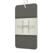 名前とモノグラム |グレーフェイクズ&シルバールック カーエアーフレッシュナー (左)