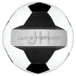 名前とモノグラム |グレーフェイクズ&シルバールック サッカーボール