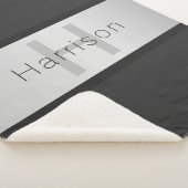 名前とモノグラム |グレーフェイクズ&シルバールック シェルパブランケット (3/4)