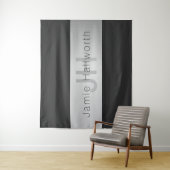 名前とモノグラム |グレーフェイクズ&シルバールック タペストリー (インサイチュ)