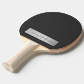 名前とモノグラム |グレーフェイクズ&シルバールック 卓球ラケット (正面アングル)