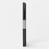 名前とモノグラム |グレーフェイクズ&シルバールック Case-Mate iPhoneケース (裏面/左)