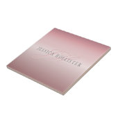 名前とモノグラム |ソフトフェイクバラ金ゴールド赤面 タイル (側面)