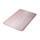 名前とモノグラム |ソフトフェイクバラ金ゴールド赤面 バスマット (アングル)