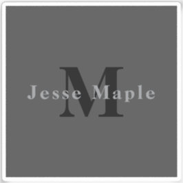 名前とモノグラム | ダークグレー シール