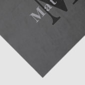 名前とモノグラム | ダークグレー 薄葉紙 (詳細)