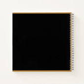 名前とロゴが入ったカスタムスパイラルノートブック ノートブック (裏面)