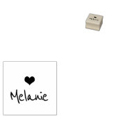 名前とロゴのスクリプカスタムト署名 ラバースタンプ (押印)