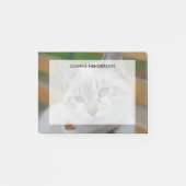 名前と上にあられる完全でカスタムな写真の文字 ポストイット (正面)