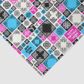 名前と人間関係の追加誕生日マゼンタとブルー 薄葉紙 (詳細)